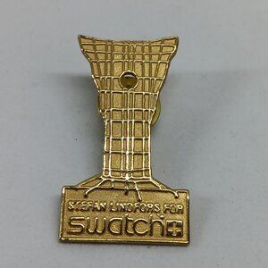 RARE Stefan Lindfors For Swatch "Winged Victory" 1996 Atlanta Olympics Pin Badge